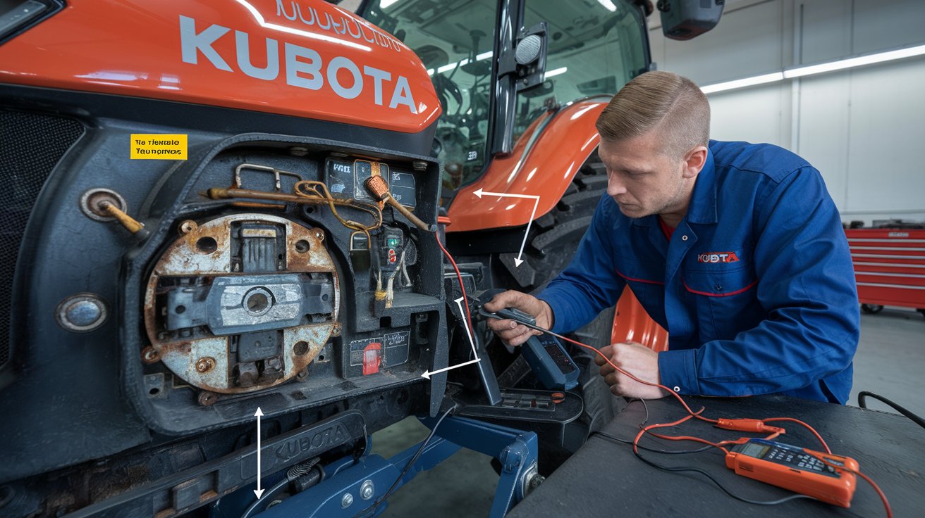 kubota fuel shut off solenoid problems